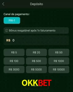 deposits OKKBET